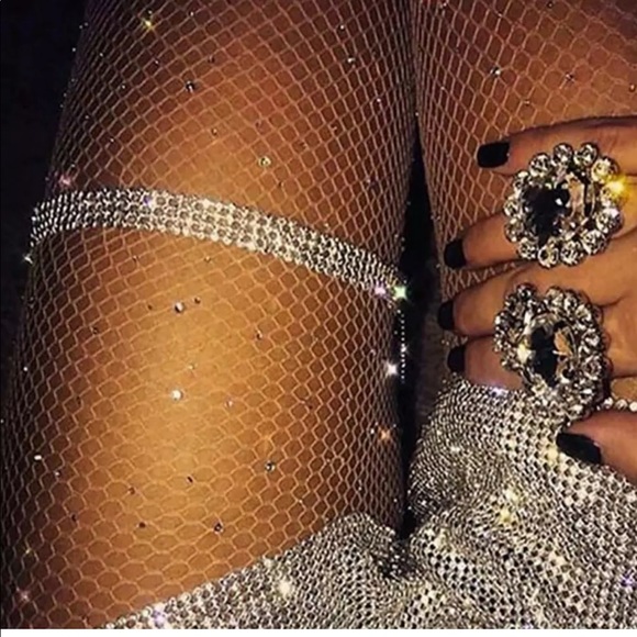 Shiny Rhinestone thigh jewelry - Picture 2 of 3